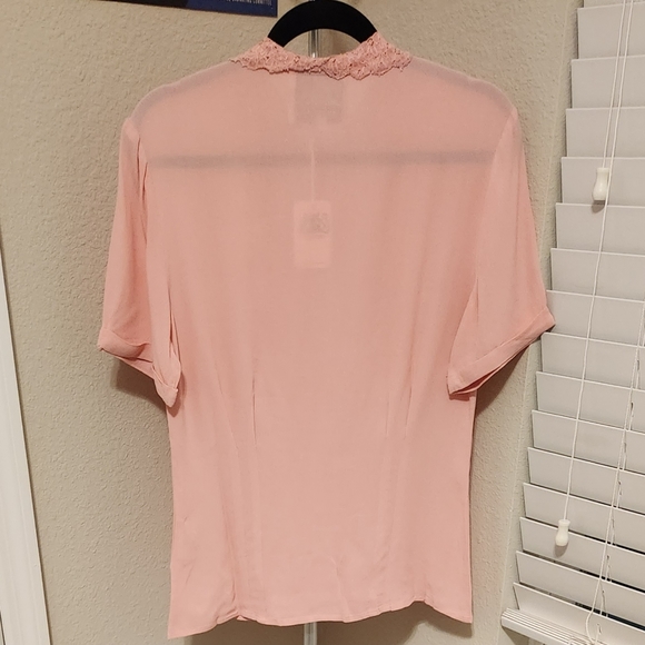 Lacey Blouse in Blossom Pink by The Seamstress of Bloomsbury - Picture 5 of 5